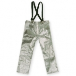 Pantaloni din fibra aramidica aluminizata, cu bretele